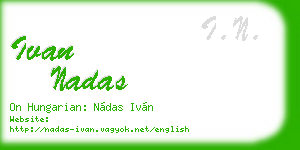 ivan nadas business card