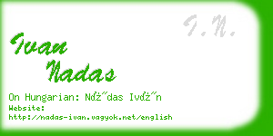 ivan nadas business card